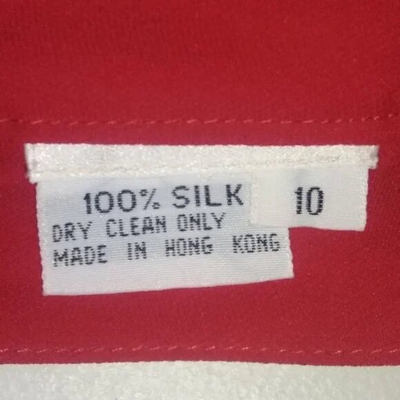 NEIMAN MARCUS 100% Silk Suit Blazer & Skirt set Size 10 - Picture 7 of 7